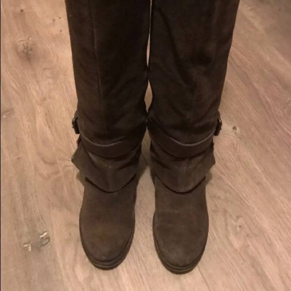 Brown Suede Boots